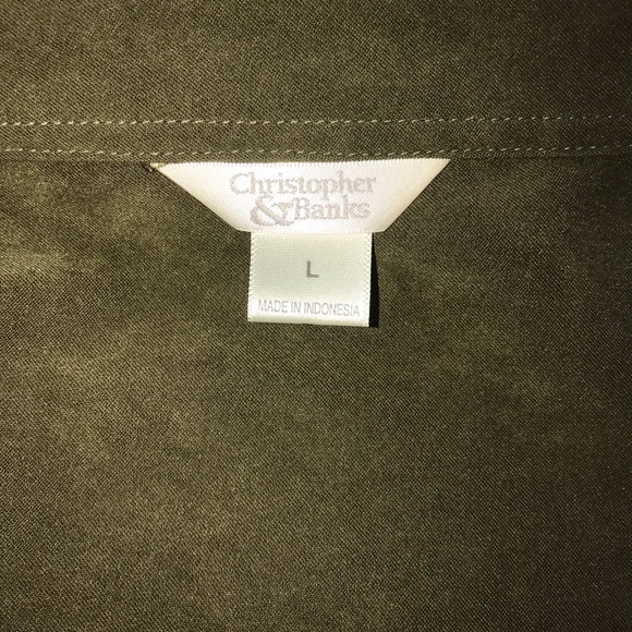 Christopher And Banks Green Blazer Size Large - Picture 5 of 5